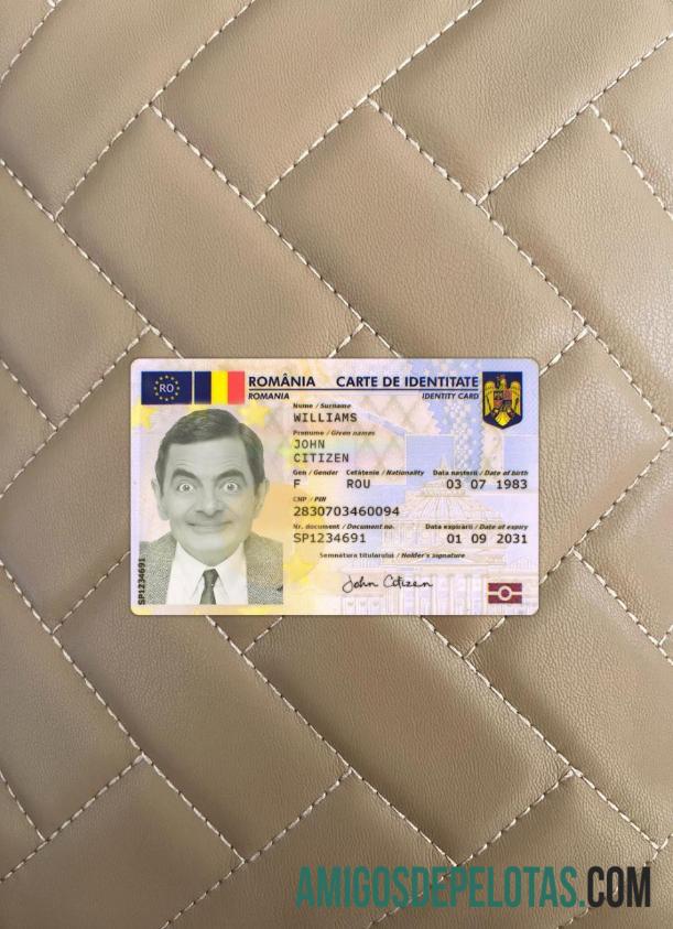 Romania ID Card 2019 Present olhar de foto frente exemplo